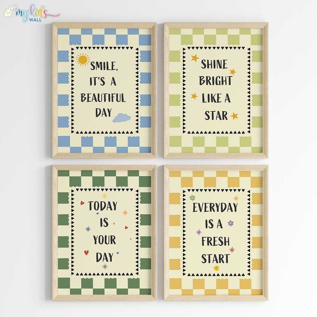 Daily Positive Affirmations Wall Art (Framed)