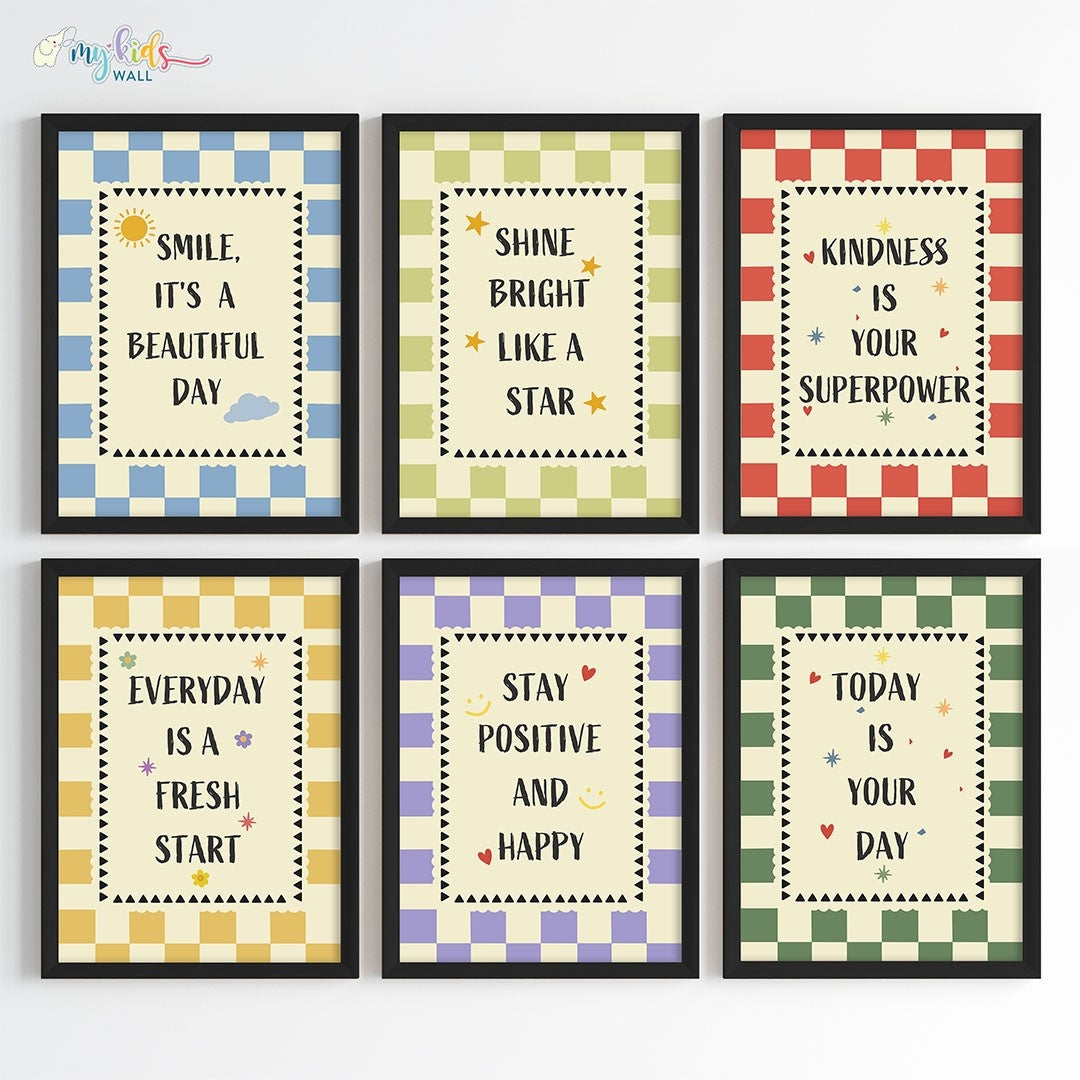 Daily Positive Affirmations Wall Art (Framed)