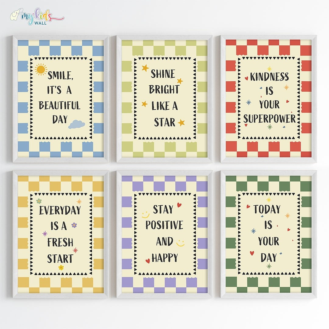 Daily Positive Affirmations Wall Art (Framed)