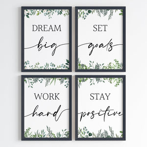 'Daily Inspiration & Motivation' Wall Art (Big Frames)