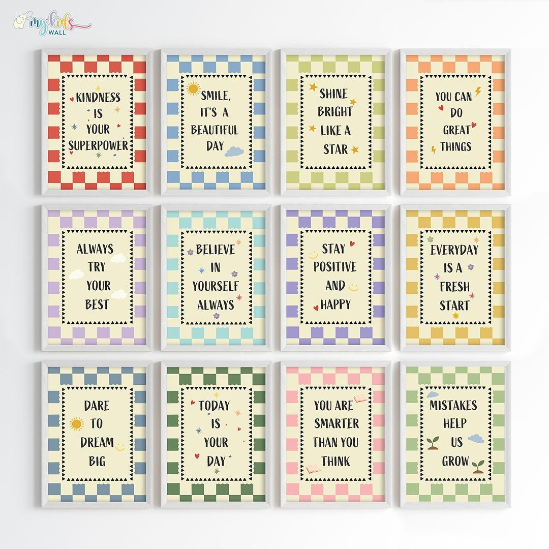 Daily Positive Affirmations Wall Art (Framed)