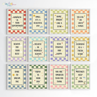 Daily Positive Affirmations Wall Art (Framed)