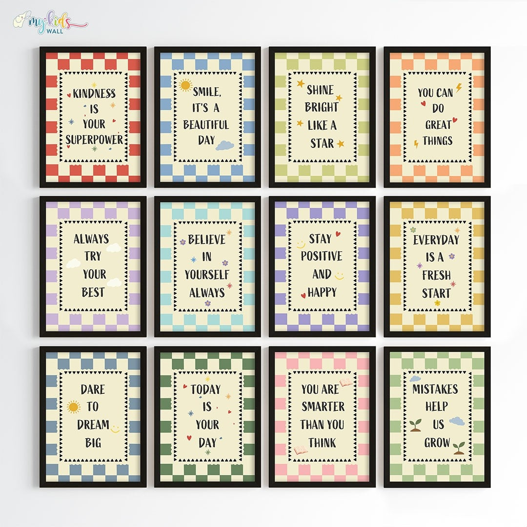 Daily Positive Affirmations Wall Art (Framed)