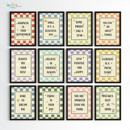 Daily Positive Affirmations Wall Art (Framed)