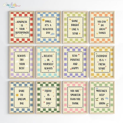 Daily Positive Affirmations Wall Art (Framed)