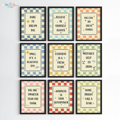 Daily Positive Affirmations Wall Art (Framed)