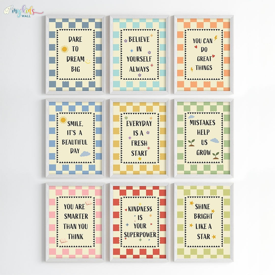 Daily Positive Affirmations Wall Art (Framed)