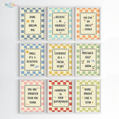 Daily Positive Affirmations Wall Art (Framed)