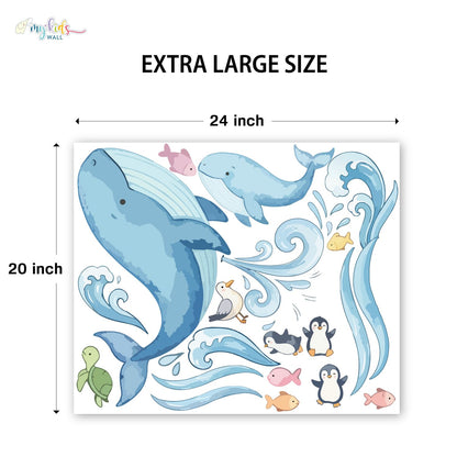 Deep Sea Whale Personalized Wall Stickers