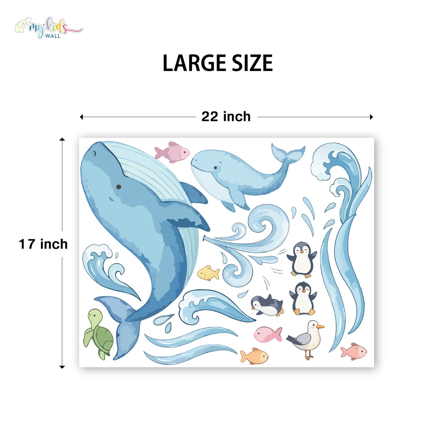 Deep Sea Whale Personalized Wall Stickers