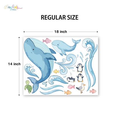 Deep Sea Whale Personalized Wall Stickers