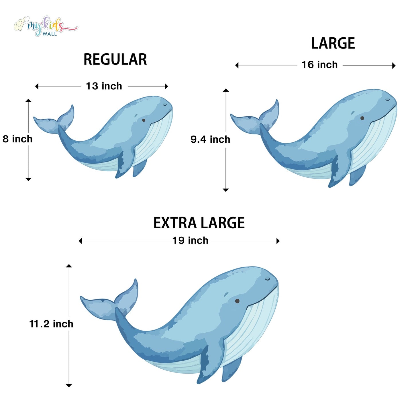 Deep Sea Whale Personalized Wall Stickers