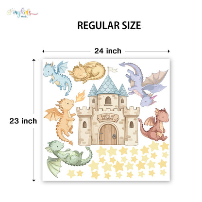 Dragons Castle Of Dreams Personalized Wall Stickers