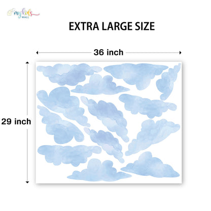 Dreamy Clouds Personalized Wall Stickers