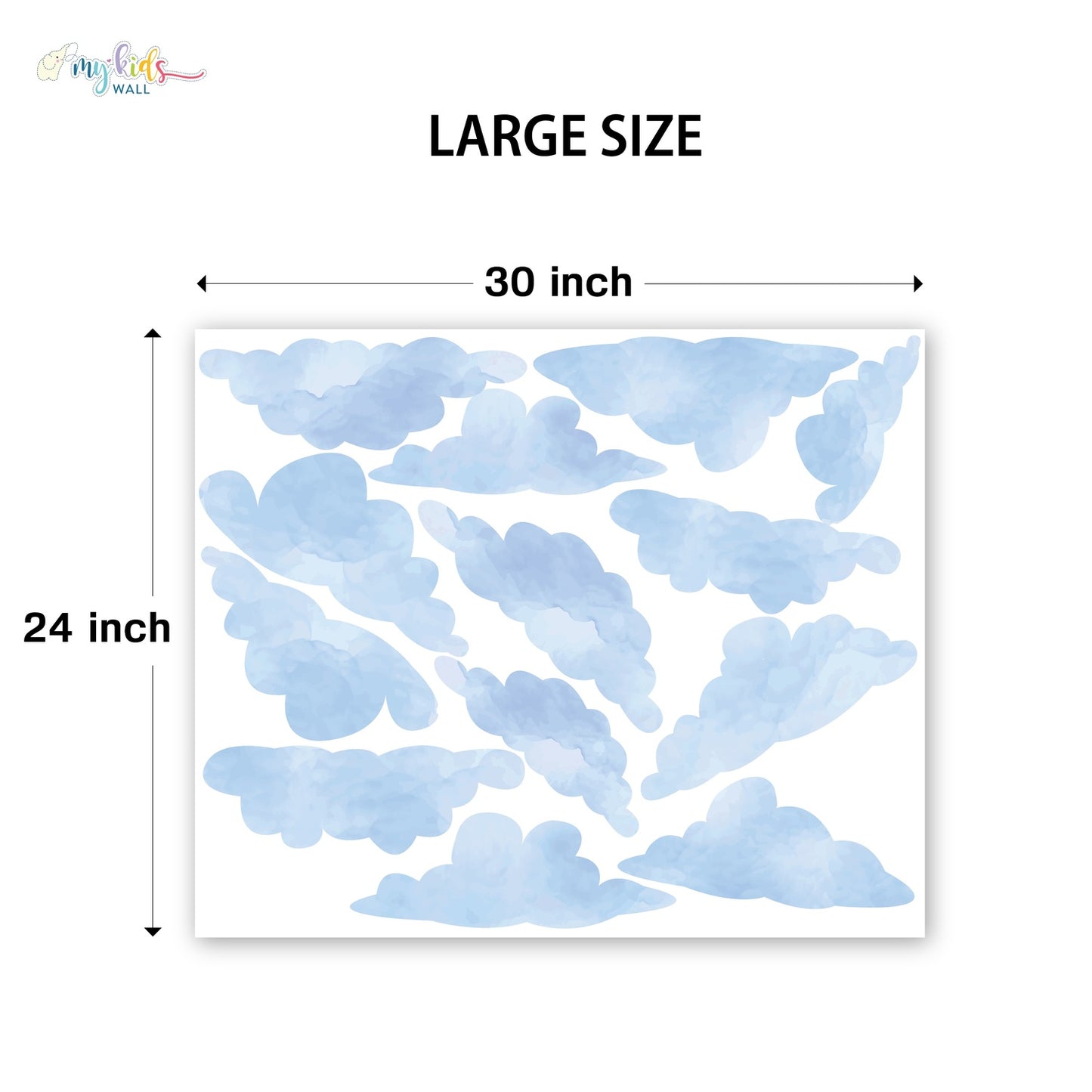 Dreamy Clouds Personalized Wall Stickers