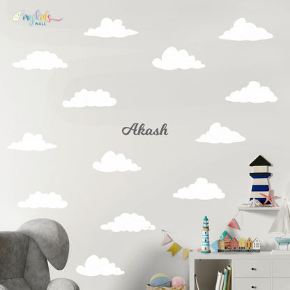 Dreamy Clouds Personalized Wall Stickers