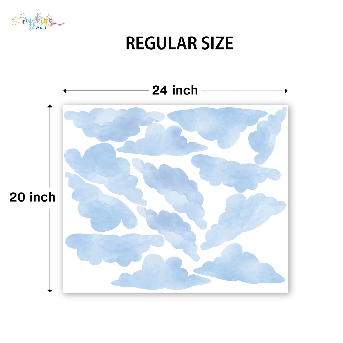 Dreamy Clouds Personalized Wall Stickers