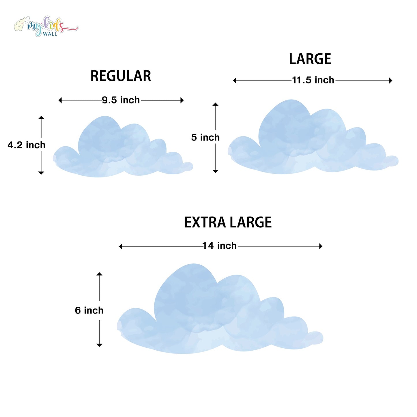 Dreamy Clouds Personalized Wall Stickers