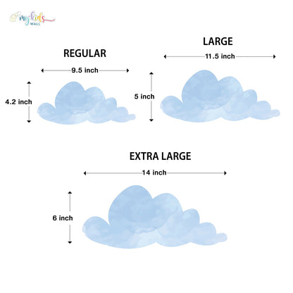 Dreamy Clouds Personalized Wall Stickers
