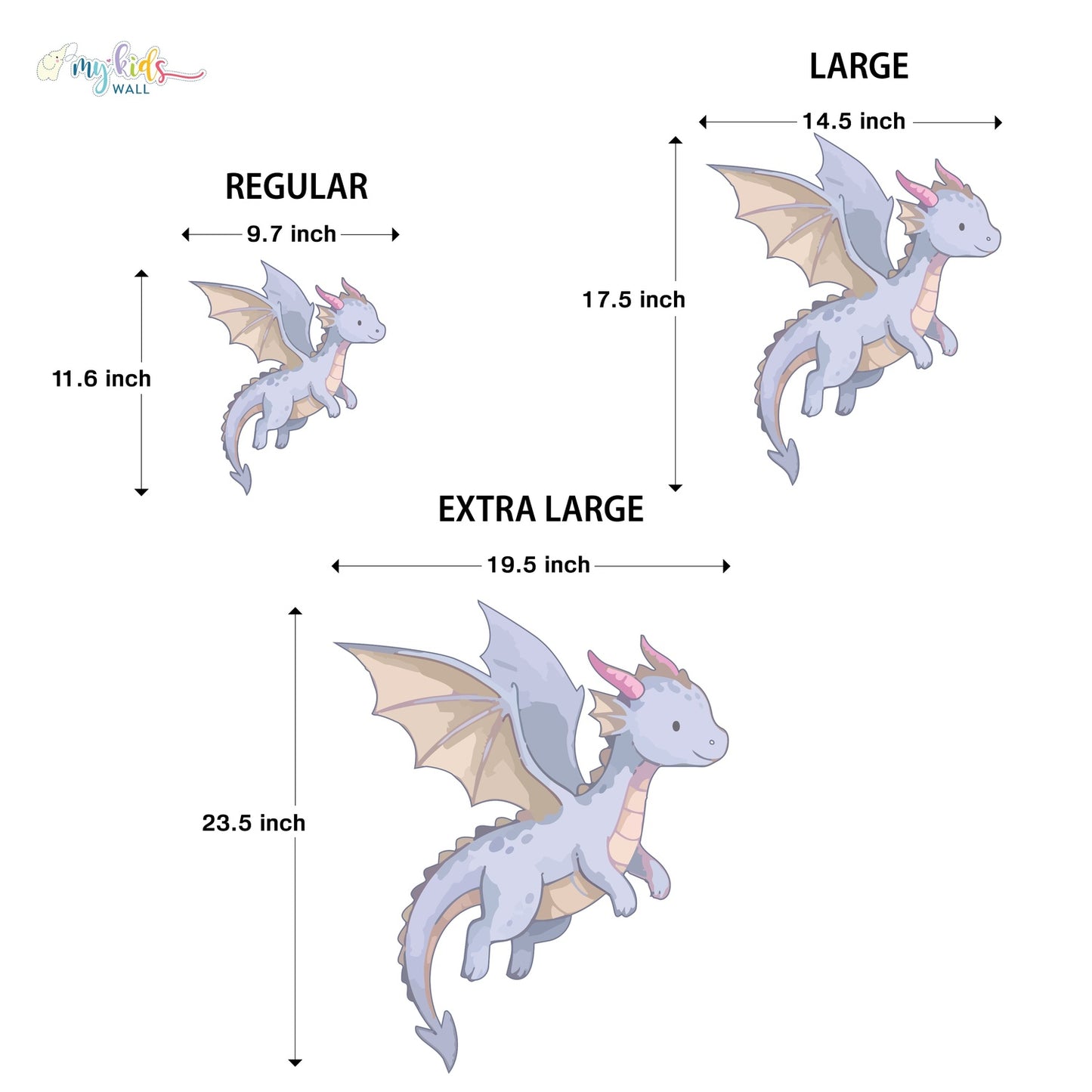 Dreamy Dragon Castle Personalized Wall Stickers