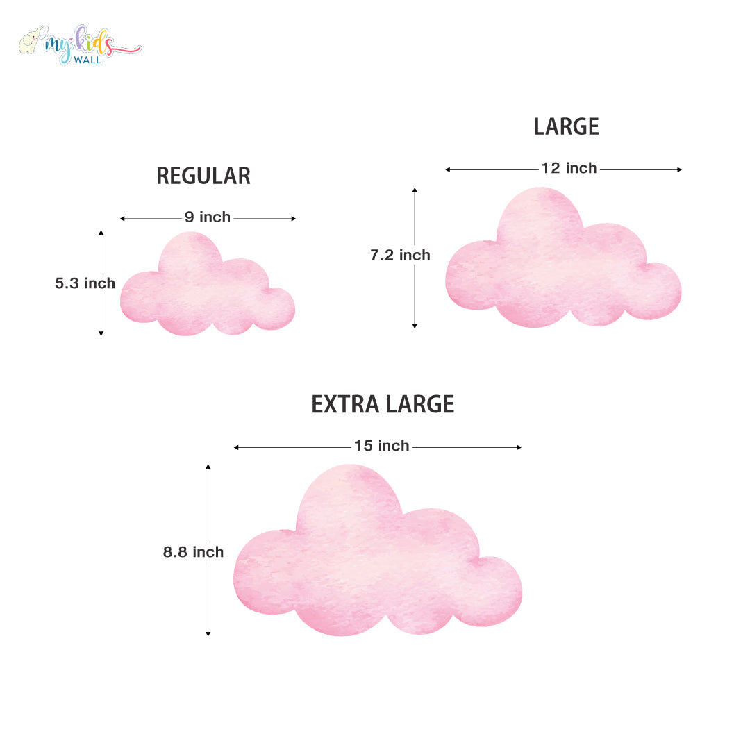 Dreamy Cloudy Skies Personalized Wall Stickers