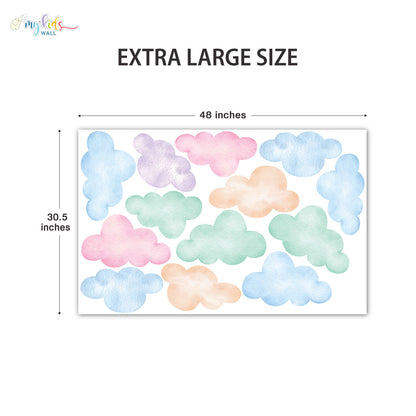 Dreamy Cloudy Skies Personalized Wall Stickers