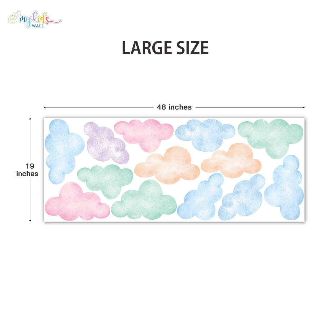 Dreamy Cloudy Skies Personalized Wall Stickers