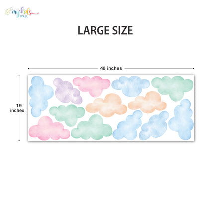 Dreamy Cloudy Skies Personalized Wall Stickers