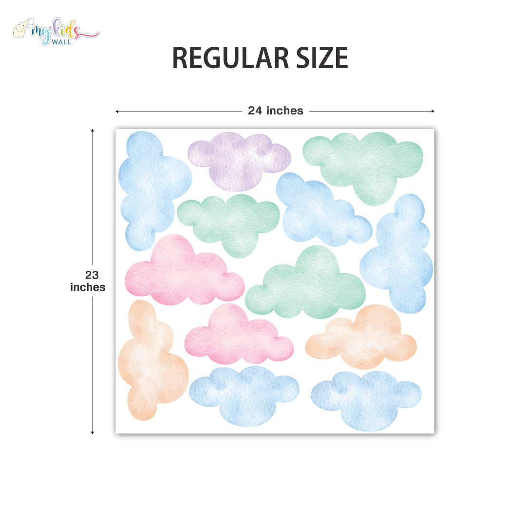 Dreamy Cloudy Skies Personalized Wall Stickers