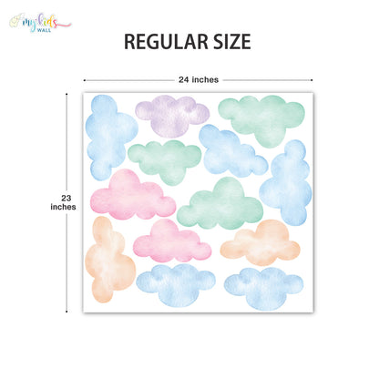 Dreamy Cloudy Skies Personalized Wall Stickers