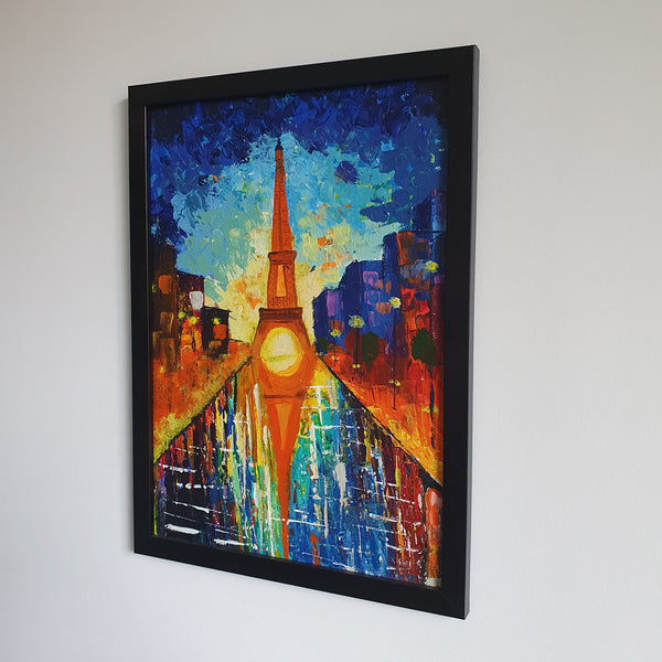 Load image into Gallery viewer, &#39;Eiffel Love&#39; Canvas Wall Painting (Framed)

