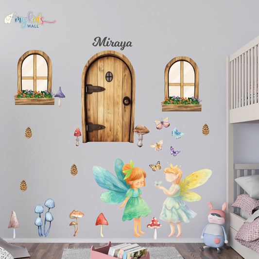 Enchanted Fairy Door Personalized Wall Stickers