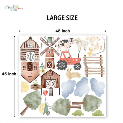 Farm Themed Personalized Wall Stickers