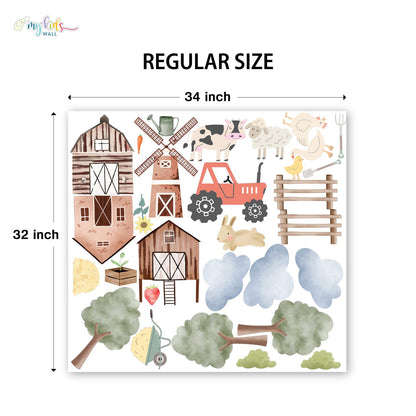 Farm Themed Personalized Wall Stickers