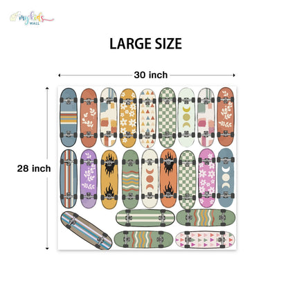 Fun Skateboard Personalized Wall Stickers