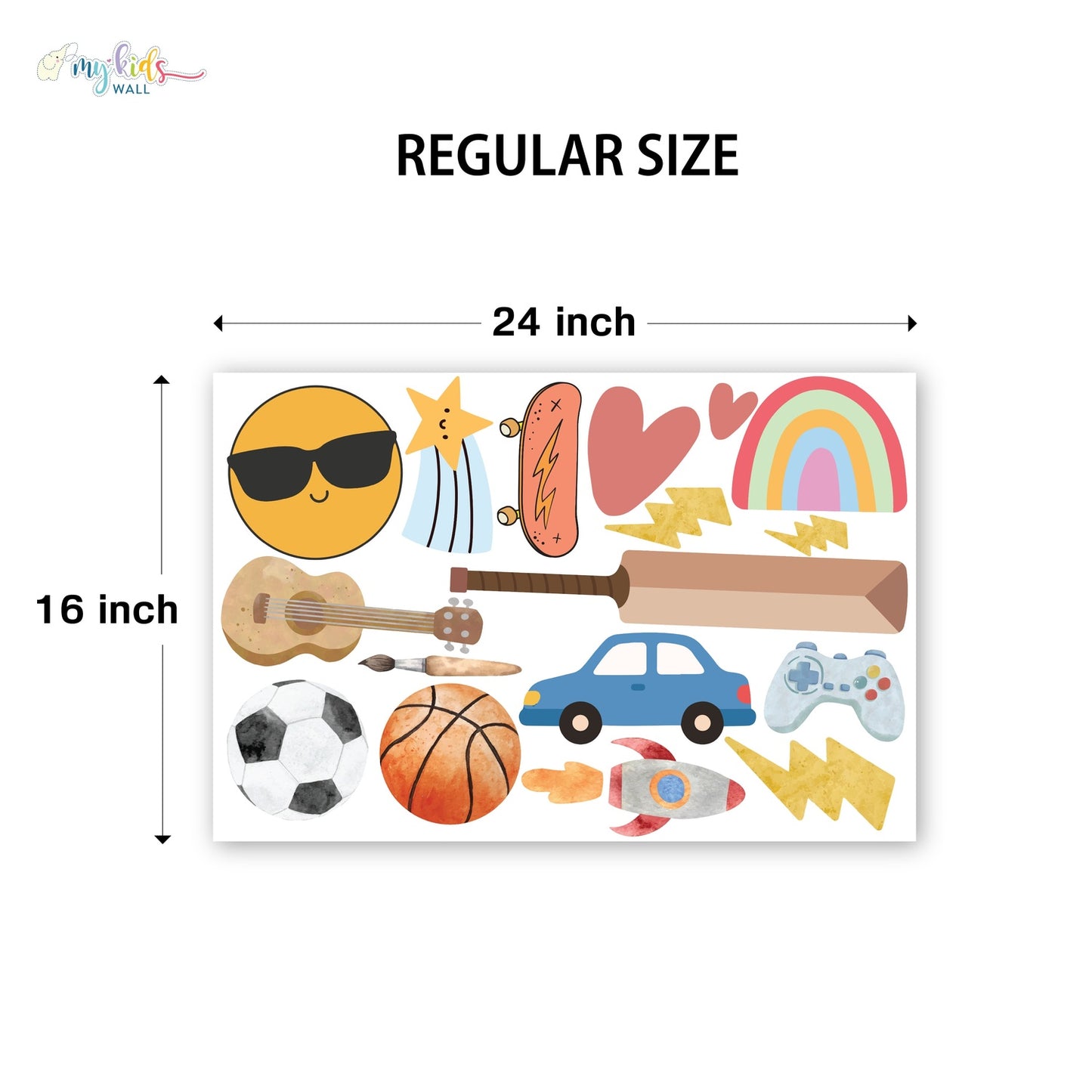 Fun Sports & Hobbies Personalized Wall Stickers