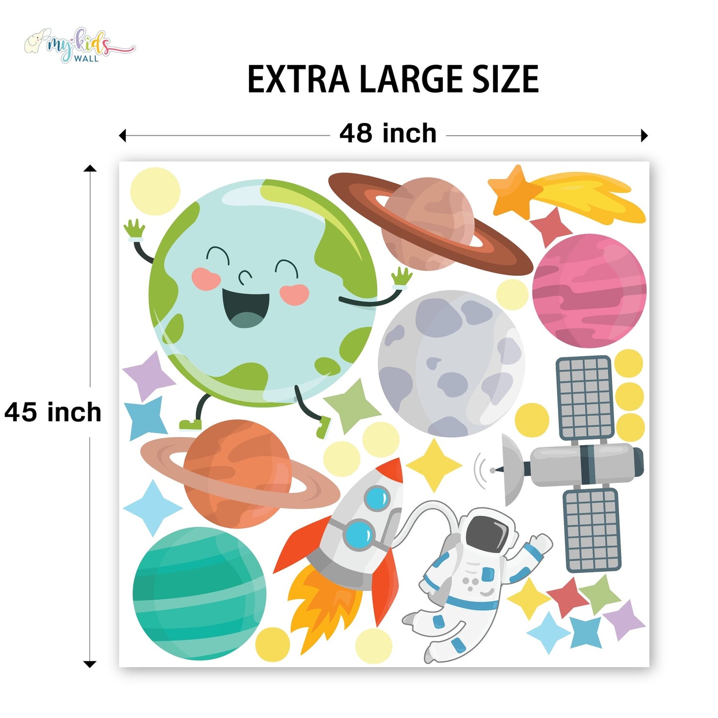 Exploring Space Personalized Wall Stickers