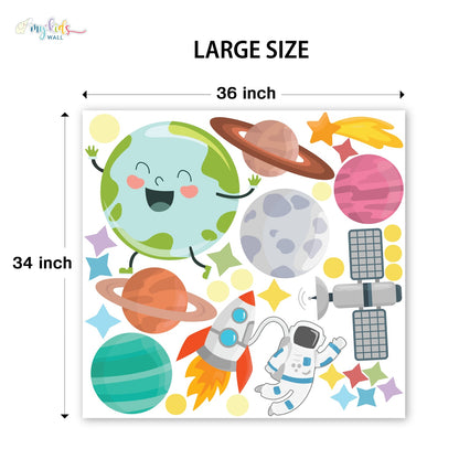 Exploring Space Personalized Wall Stickers
