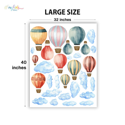Hot Air Balloons Adventure Personalized Wall Stickers