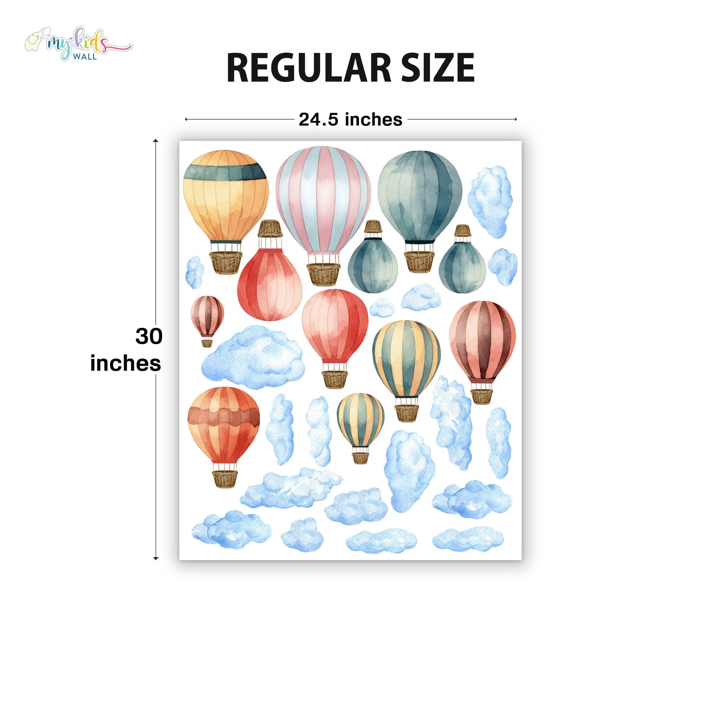 Hot Air Balloons Adventure Personalized Wall Stickers