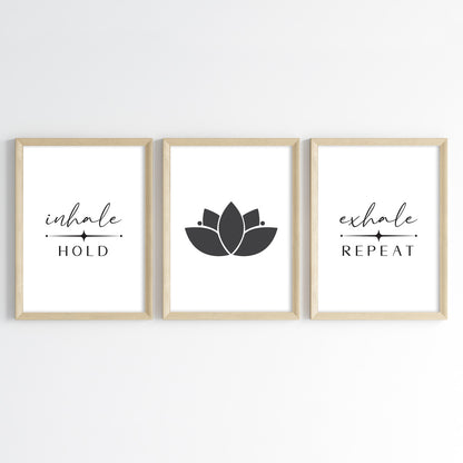 Lotus Breath Wall Art (Framed Set of 3)