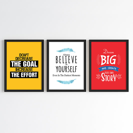 Mindset & Motivation Wall Art (Framed)