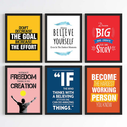 Mindset & Motivation Wall Art (Framed)
