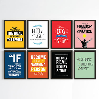 Mindset & Motivation Wall Art (Framed)