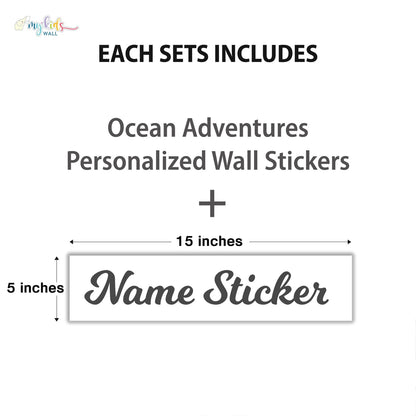 Ocean Adventures Personalized Wall Stickers