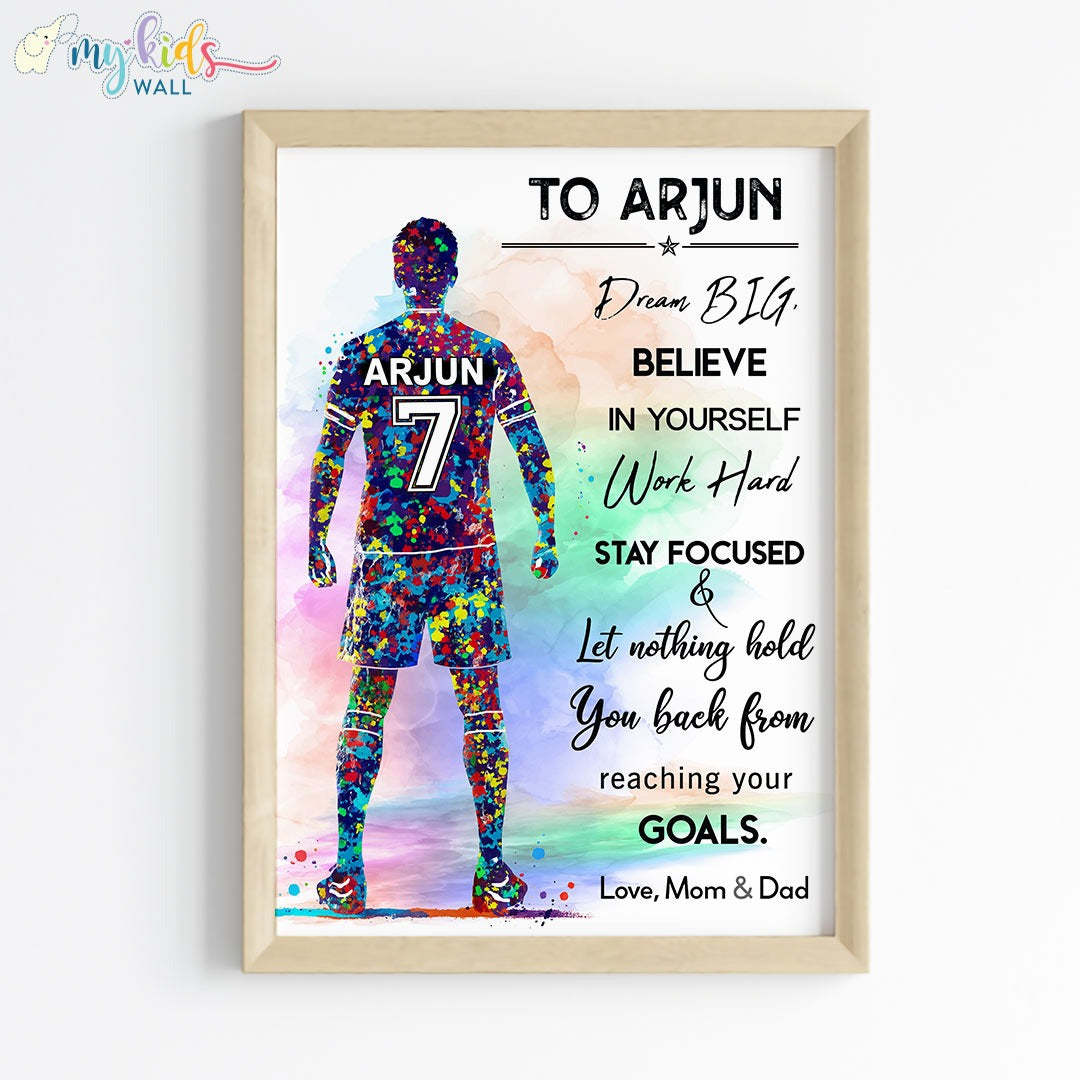 Personalized Motivational Wall Art Framed wooden