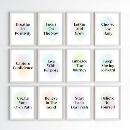 Positive Vibes for Success Wall Art (Framed)