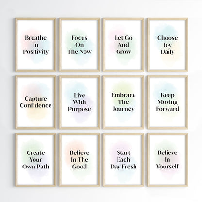 Positive Vibes for Success Wall Art (Framed)