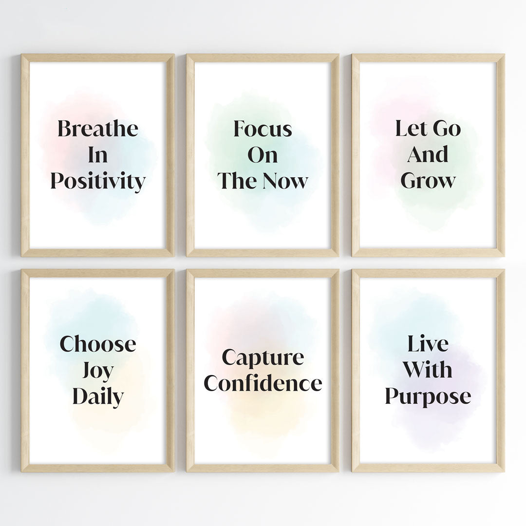 Positive Vibes for Success Wall Art (Framed)