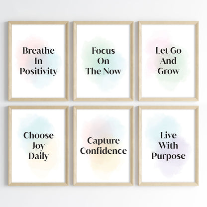 Positive Vibes for Success Wall Art (Framed)